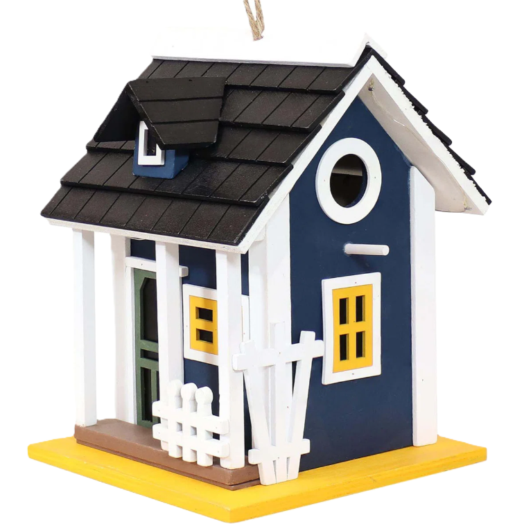 Wooden Solar outdoor bird house