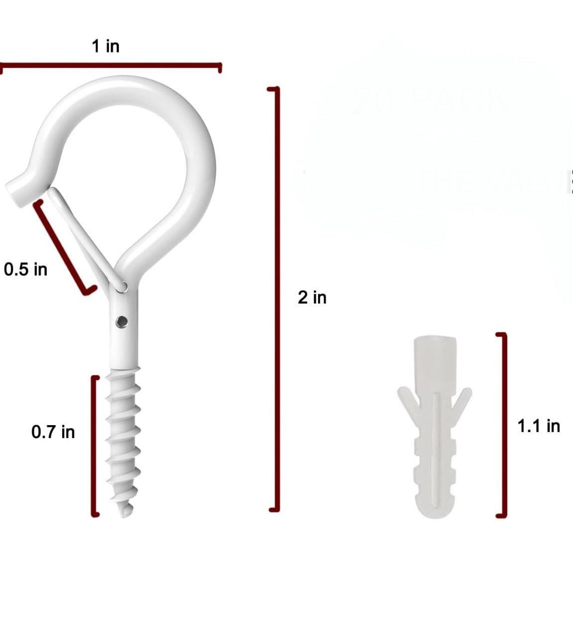 5 pack Q-Shape Hanger Hook