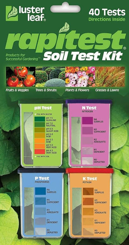 Rapitest Soil Test Kit, 40 Tests - Luster Leaf (USA)