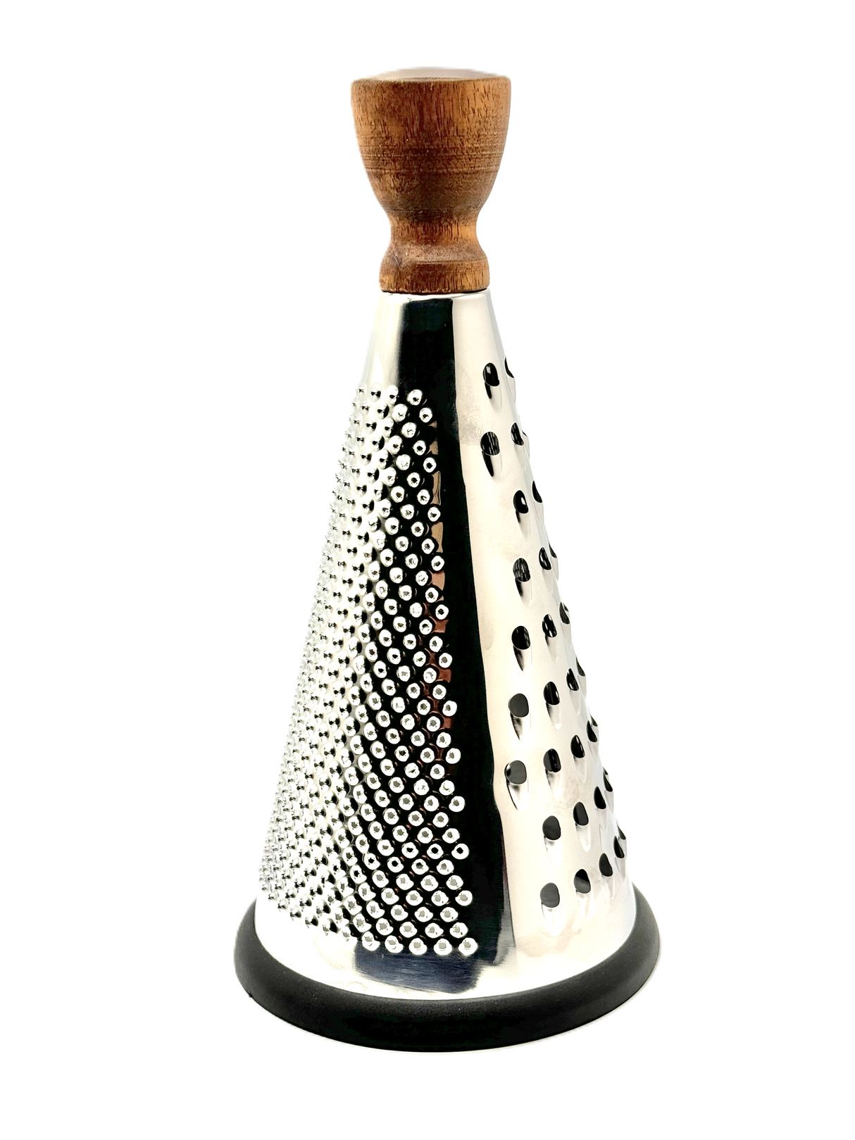 Stainless Steel Cone Grater with Wood Handle