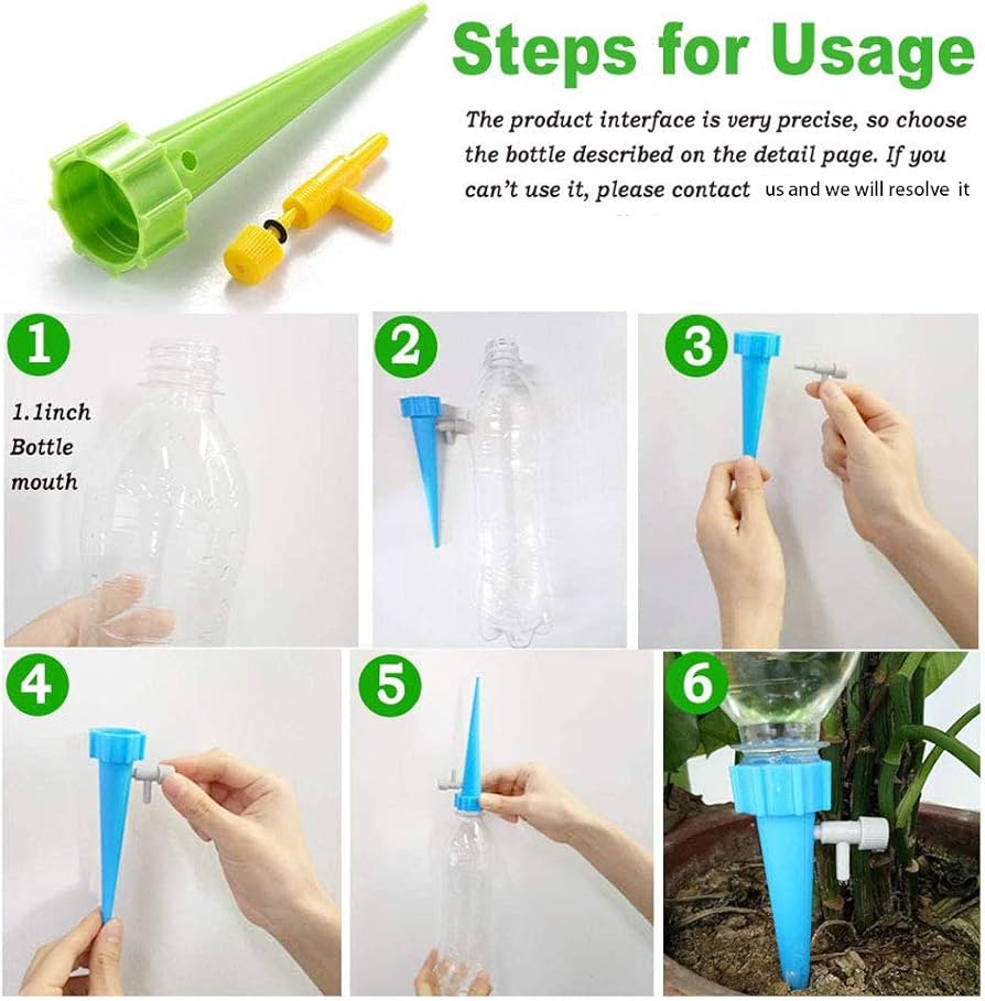 10 pcs Adjustable Plant Watering Nozzle with Slow Release Control