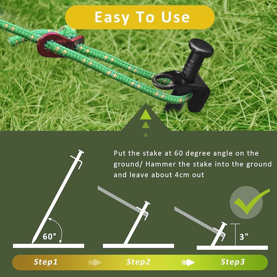 Heavy Duty Steel Tree Stake Kits, 30cm