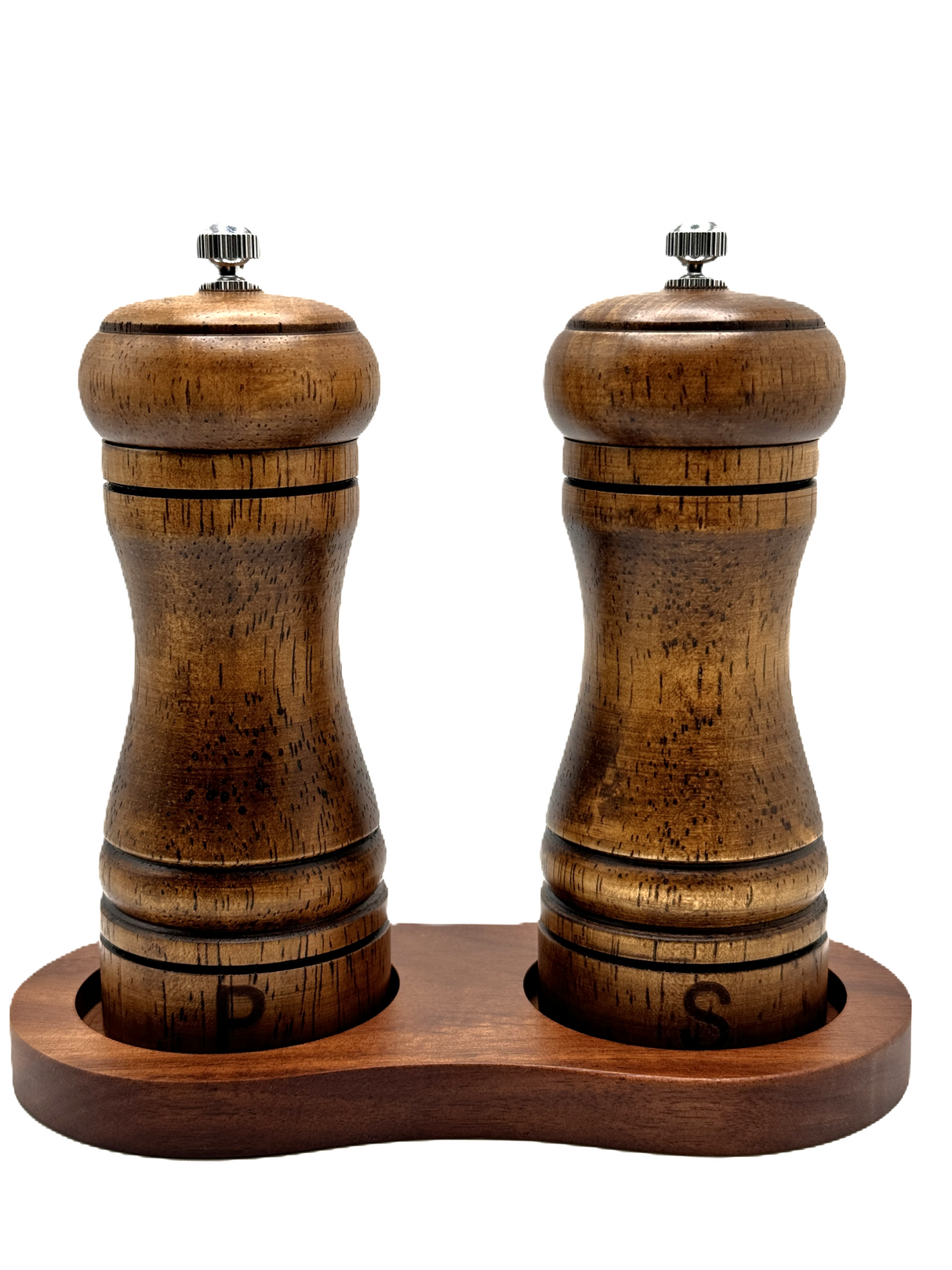 Wooden grinder set with base