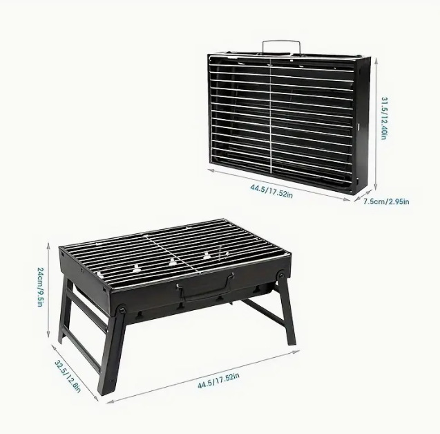 Folding Portable Barbecue Charcoal Grill