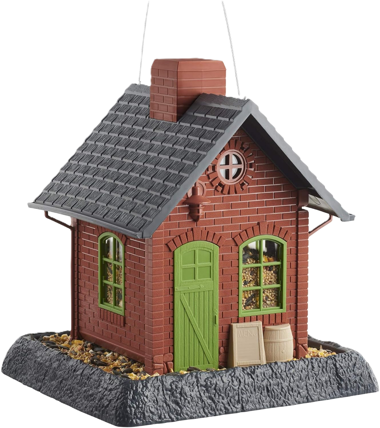 Brown Birdfeeder