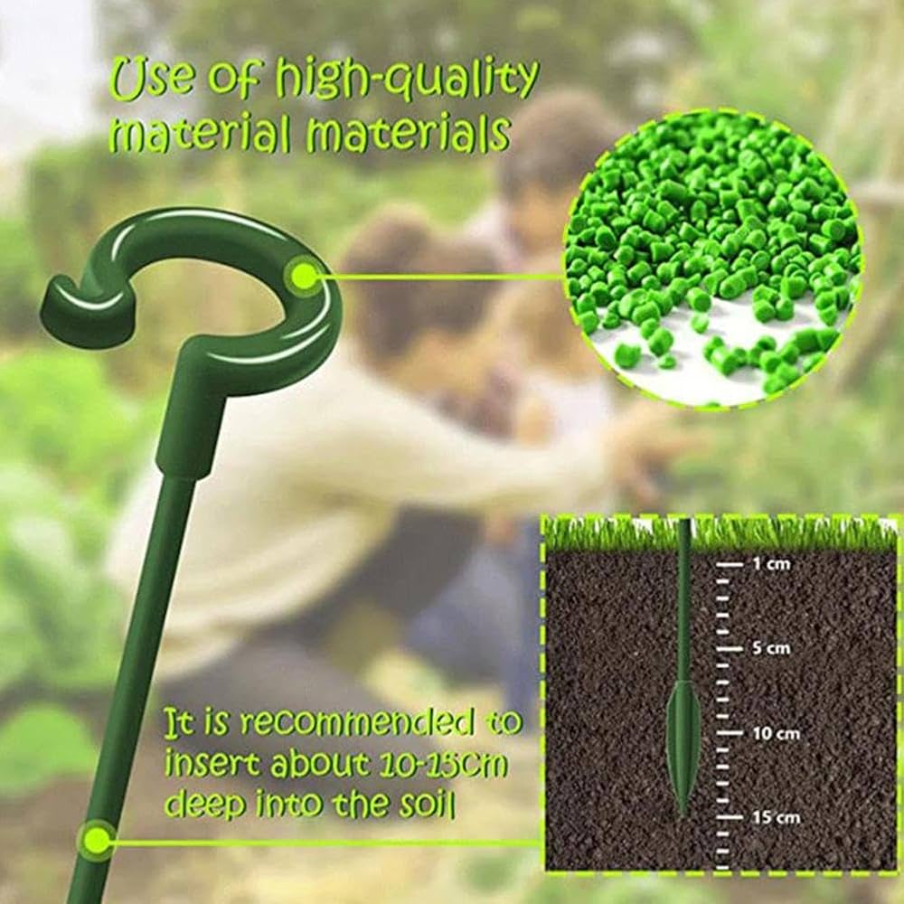 6 pcs Garden Single Stem Support Stake