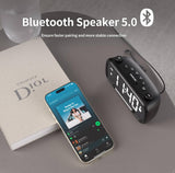 Digital 5 in 1 Alarm Clock Radio with Bluetooth Speaker