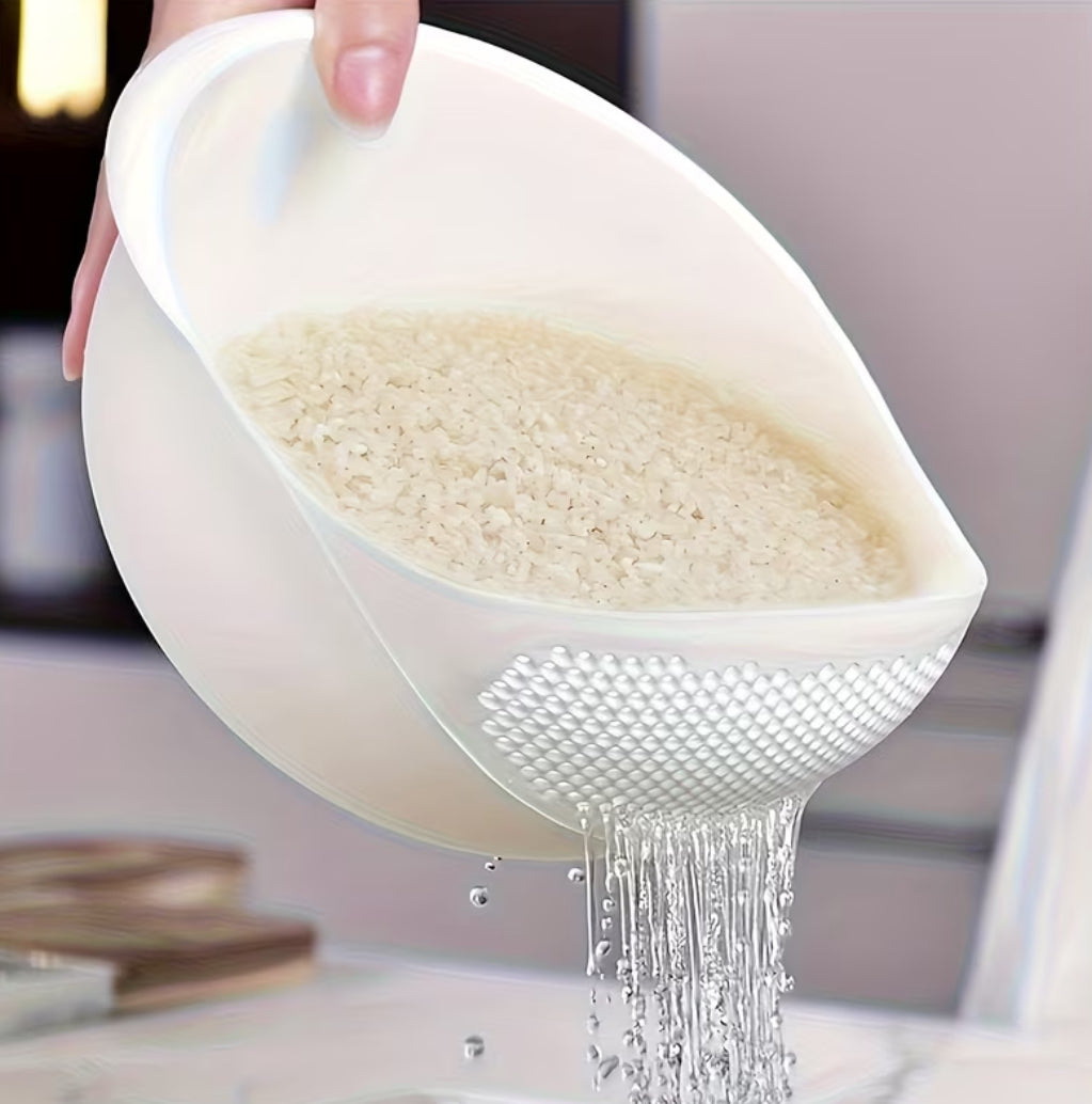 Rice Washing and Drainage Basket (white)