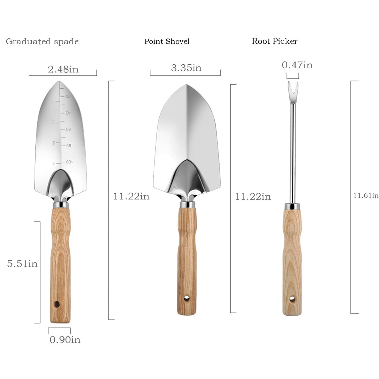 ست هدیه ابزار باغبانی ۵ تکه به همراه کیف نگهداری