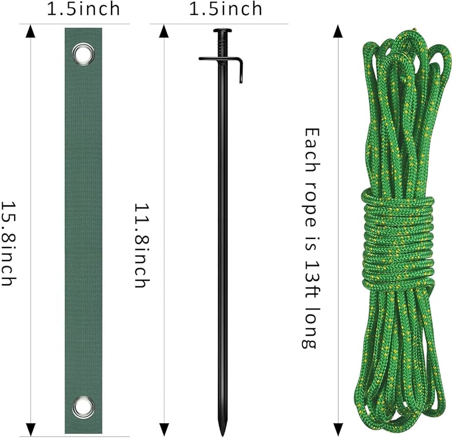 Heavy Duty Steel Tree Stake Kits, 30cm