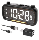 Digital 5 in 1 Alarm Clock Radio with Bluetooth Speaker