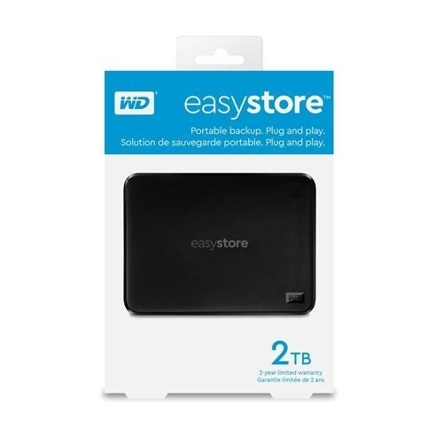 WD easystore - 2TB USB 3.0 External Hard Drive