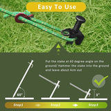 Heavy Duty Steel Tree Stake Kits, 30cm