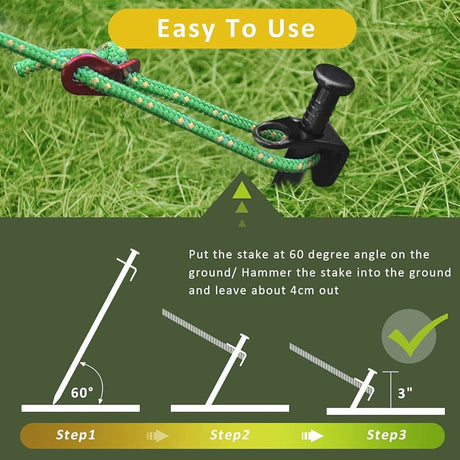 Heavy Duty Steel Tree Stake Kits, 30cm