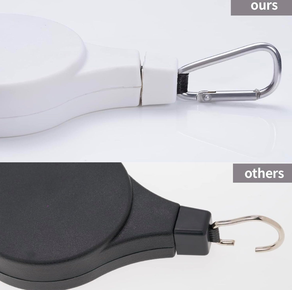 White Plant pulley retractable hanger
