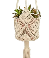 Bohemian Style Handwoven Hanging Planter Macrame