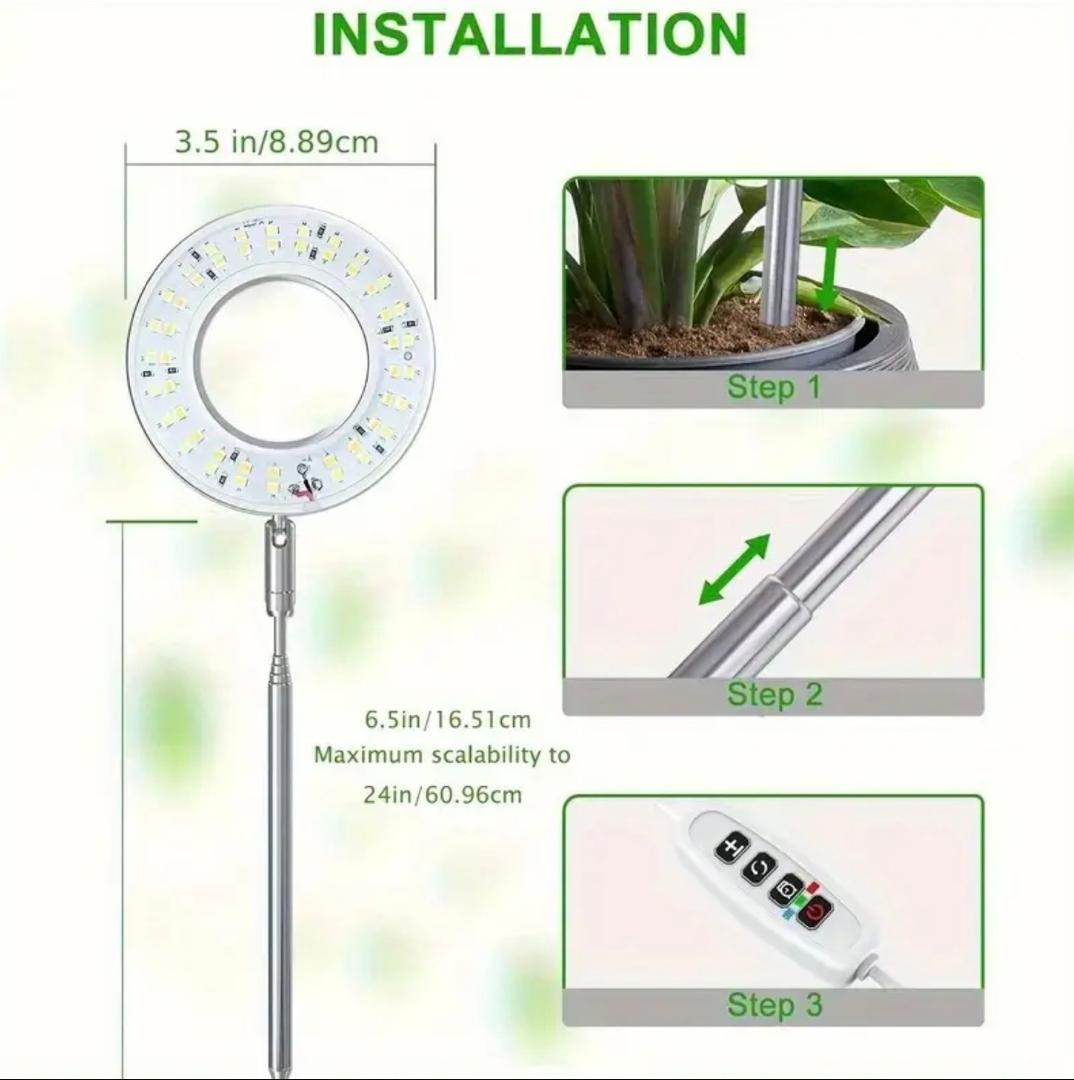 3 pcs LED Grow Light Indoor Full Spectrum